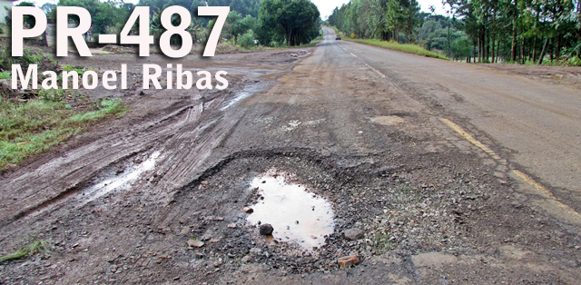 Situação caótica nas estradas da região central do Paraná, ganham destaque na RPC