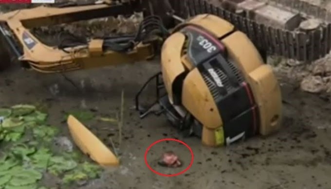 TERRA DESLIZA E HOMEM PASSA DUAS HORAS SÓ COM A CABEÇA FORA DA LAMA