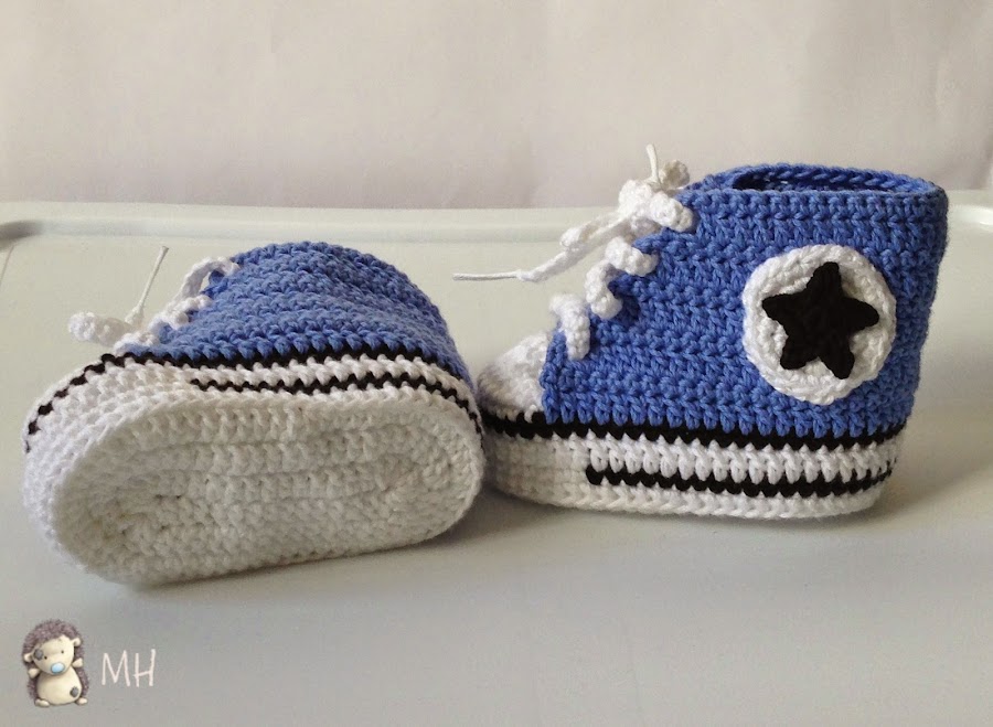 Converse a crochet para bebé