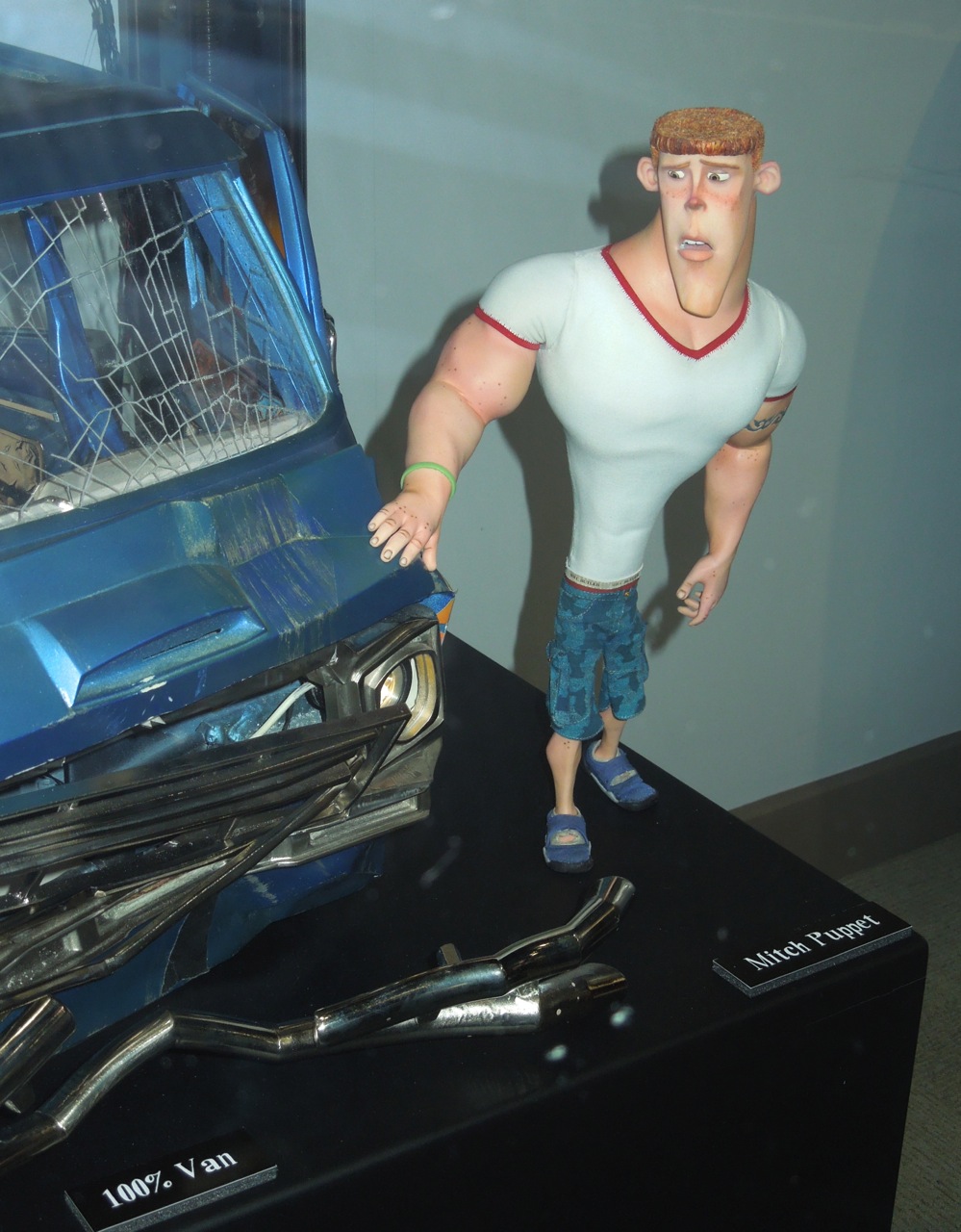Included in the ParaNorman exhibit to examine up close were