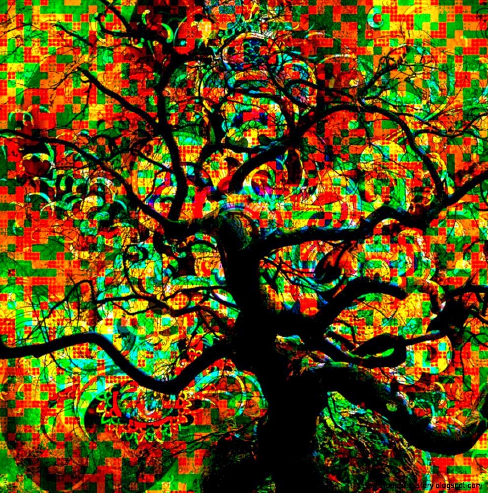 Abstract Art Tree  Fine Digital Art Artist
