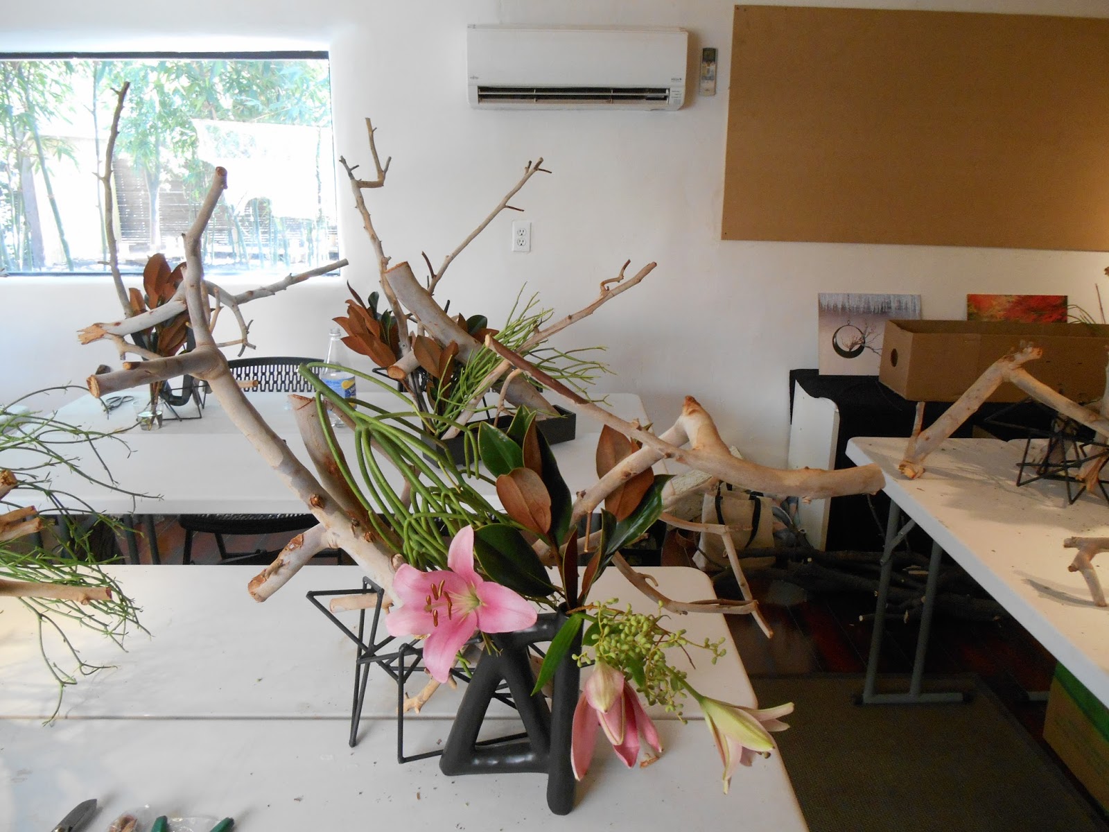 ikebana lessons Tucson Ikebana 9/13, afternoon