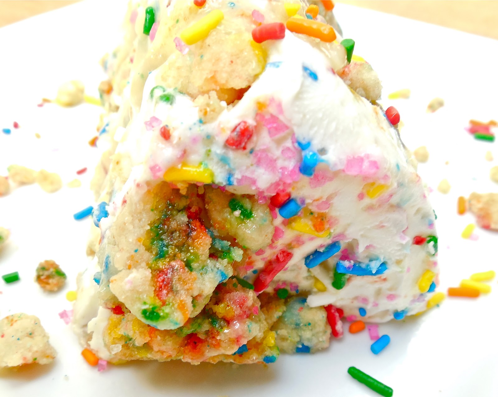 Haute + Heirloom “Momofuku Style” Gooey Butter Funfetti Layer Cake with Birthday Cake Milk