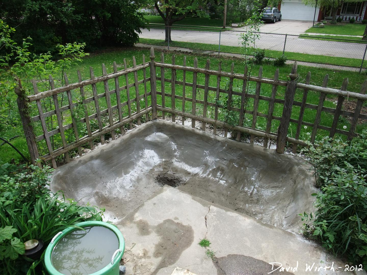 Backyard Concrete Pond