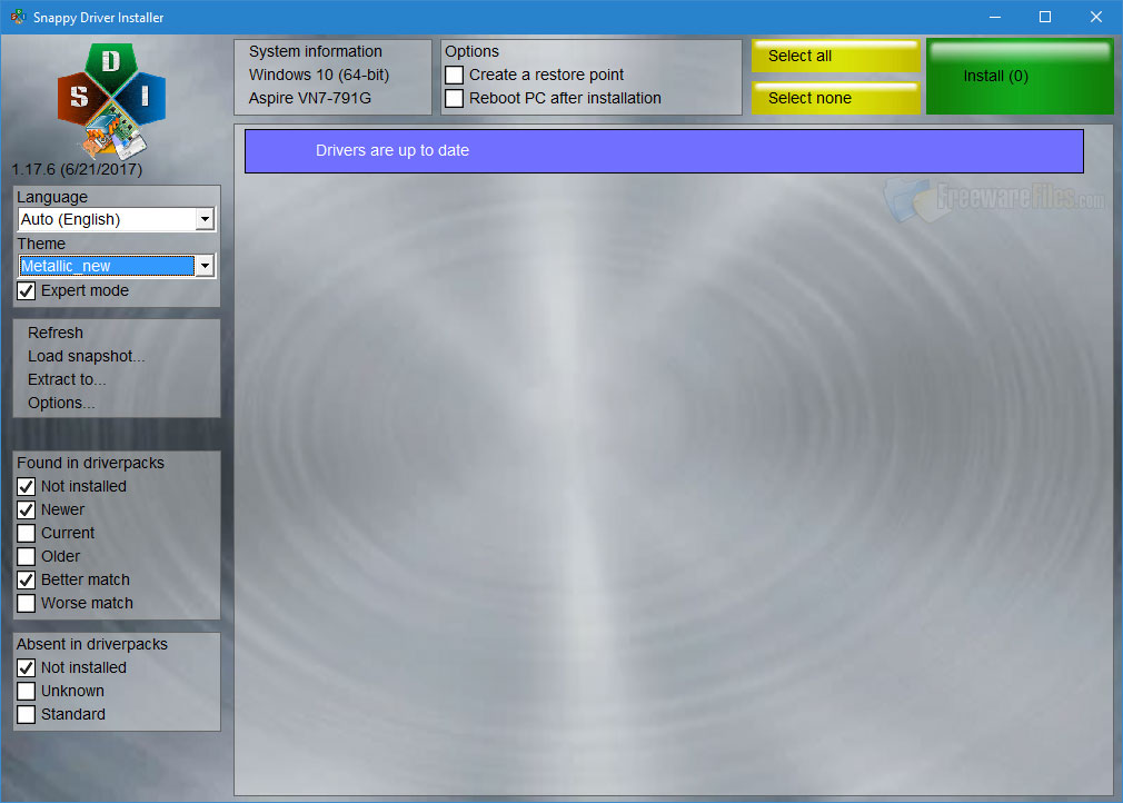 snappy driver installe snappy driver installe