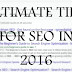 ULTIMATE SEO TIPS FOR 2016