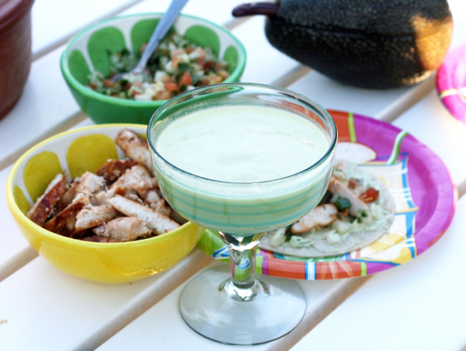 AvocadoJalapeno Margaritas Coconut & Lime