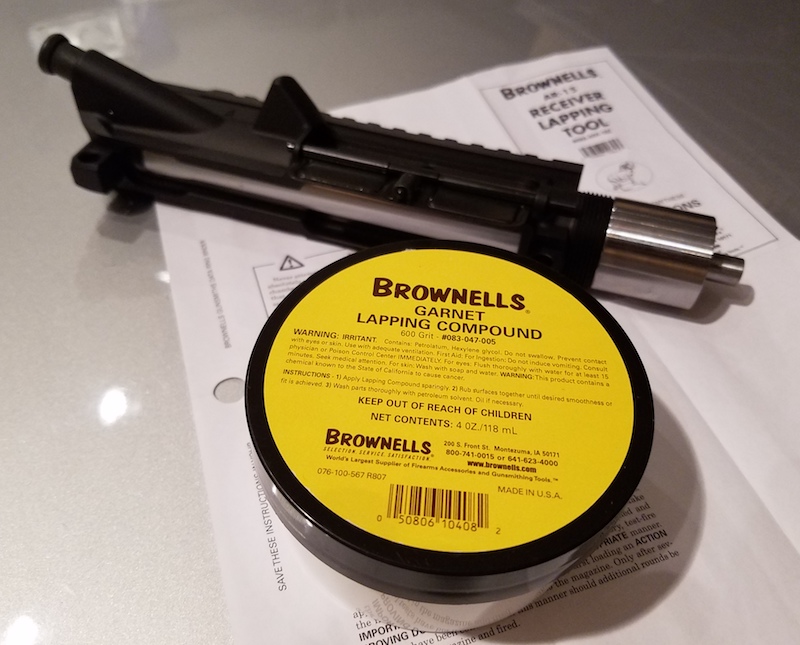 Brownells AR15 Upper Receiver Lapping Tool It Works