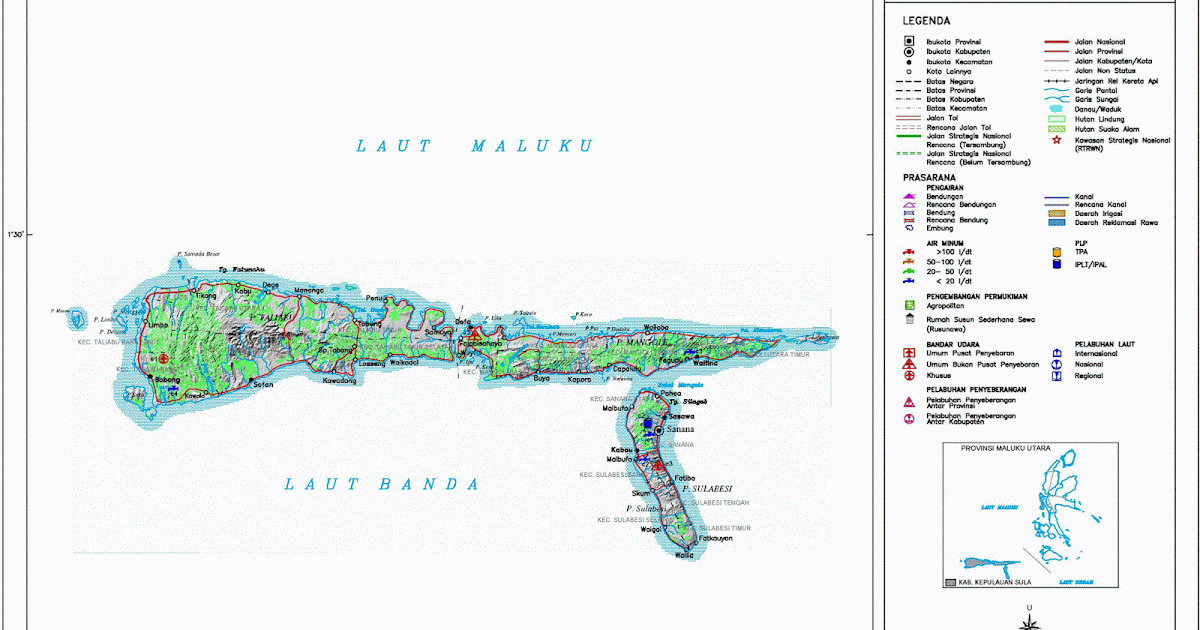 Peta Kota: Peta Kabupaten Kepulauan Sula