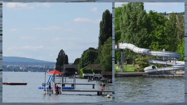Fun Slides on Zurich Lake