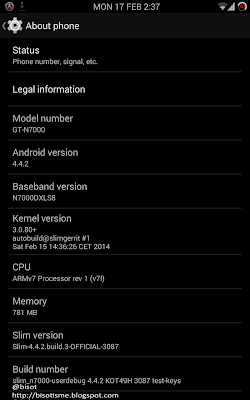 Upgrade Android Kitkat 4.4.4 di Galaxy Note 1 N7000