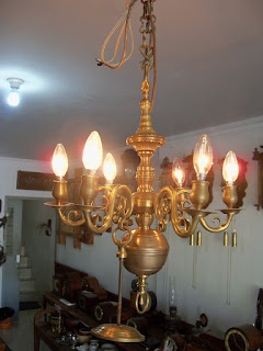 model lampu gantung robyong antik dari kuningan