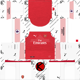 Arsenal 2018/19 Kit - Dream League Soccer Kits