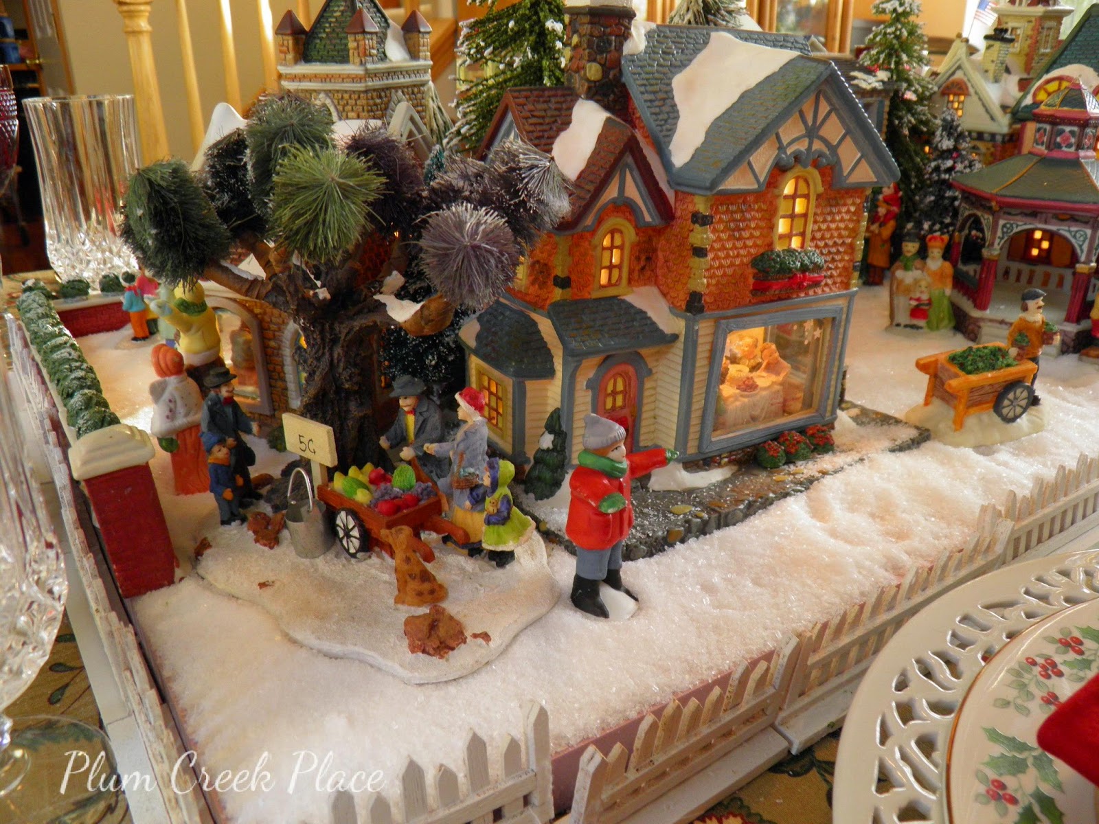 Christmas Village Tablescape