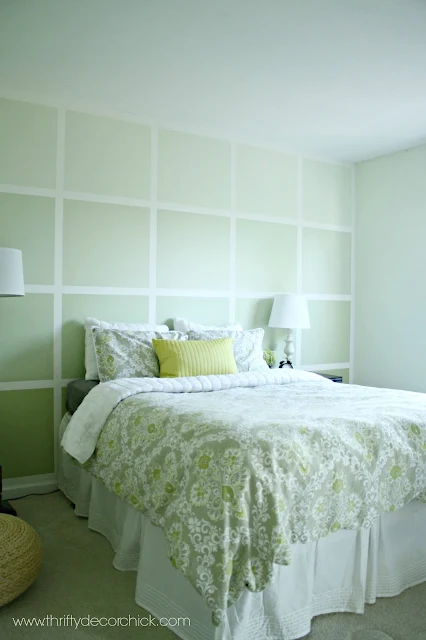 Ombre square accent wall