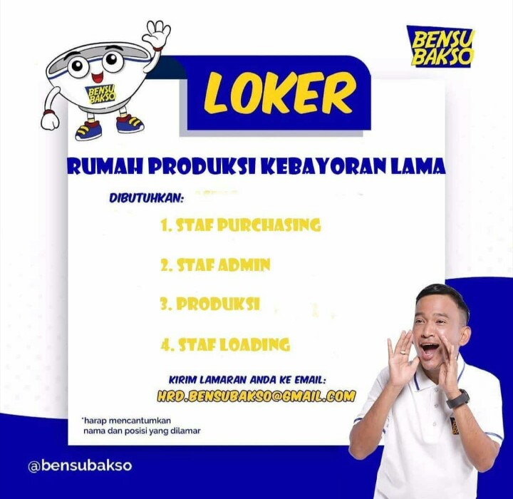 Lowongan Kerja di Bensu Bakso