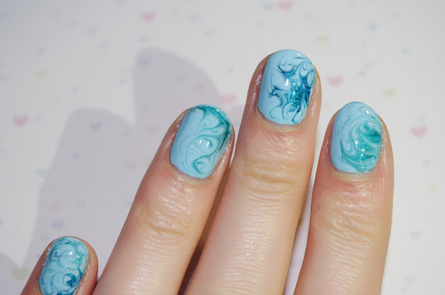 dry water marble nails image