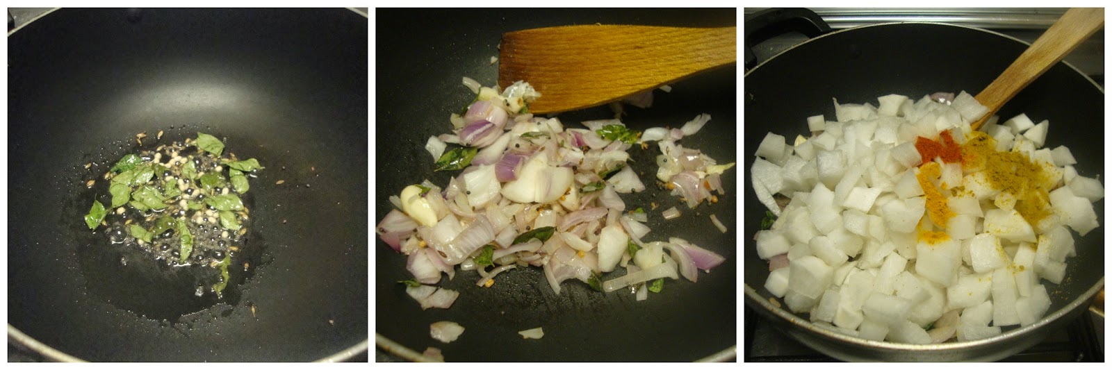 Poornima's Cook Book Spicy Radish Poriyal / Radish Stir Fry Recipe