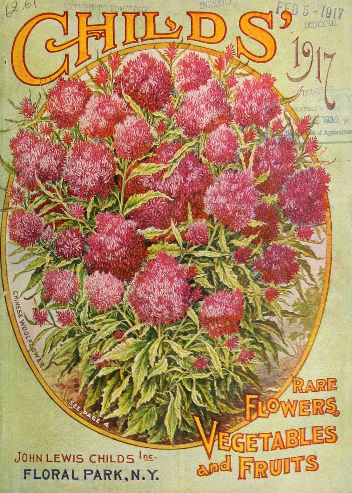 Tenth Letter of the Alphabet Lettering John Lewis Childs’ Catalogues