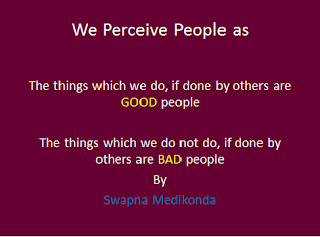 SWAPNA MEDIKONDA: MY VIEW