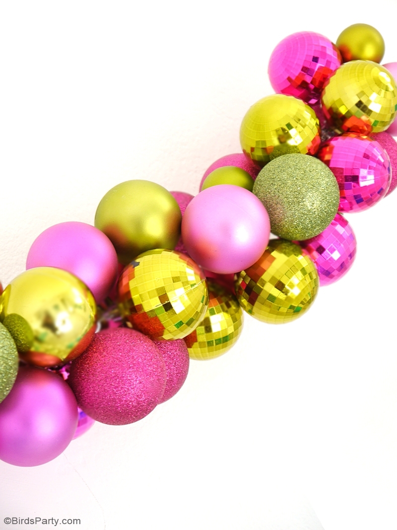 DIY Christmas Ornament Baubles Garland Party Ideas Party Printables