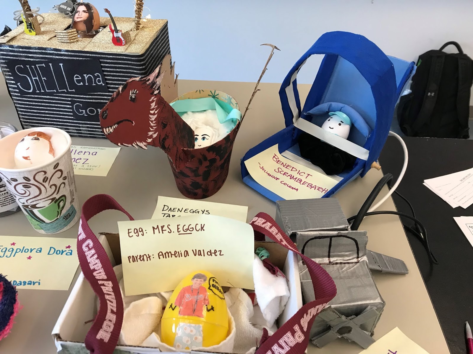 Raiders Revealed AP Psychology Egg Baby Project!