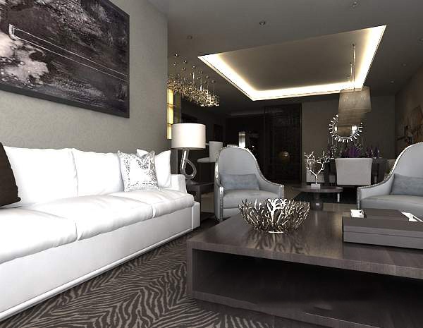 Modern minimalist living room home improvement model free 3ds max
