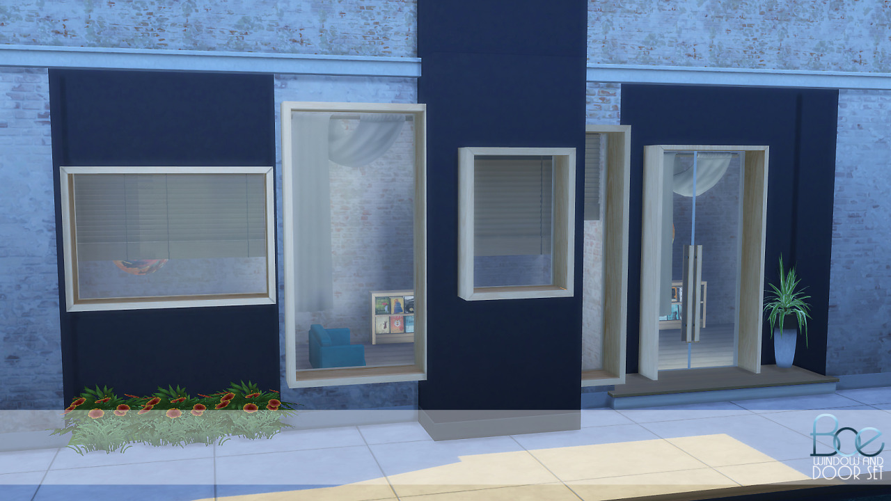 Sims 4 CC Window Sets