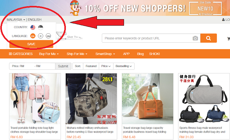 Shopping Online dengan SG Shop