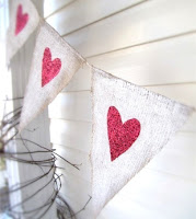 Burlap Pennant Banner from Funkyshique