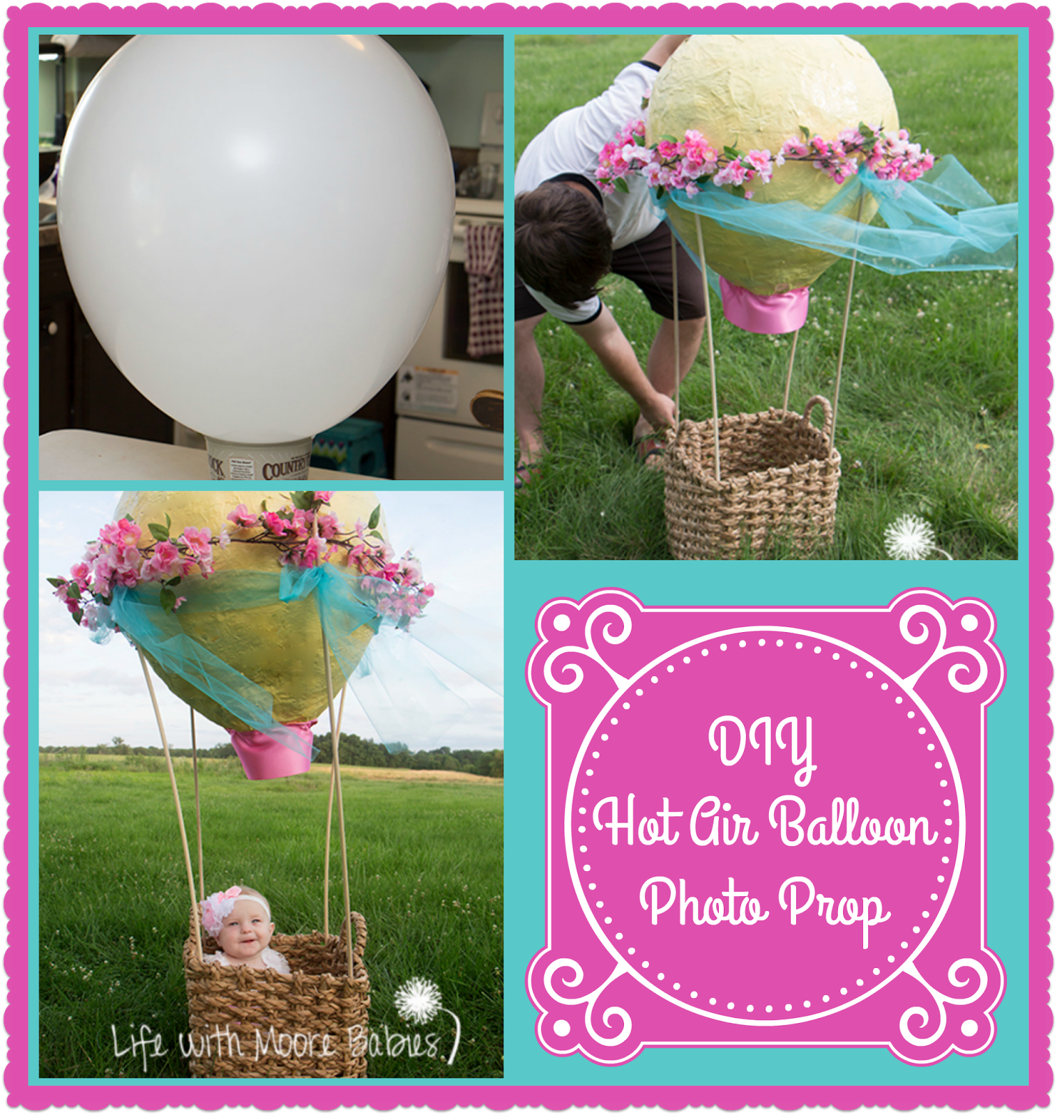 Get Adorable Baby Photos With This Diy Hot Air Balloon Photo Prop
