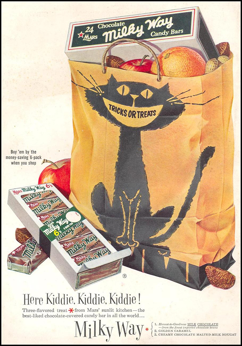 A Shroud of Thoughts A Few Vintage Halloween Candy Ads