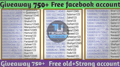 Giveaway Free Facebook Accounts OLD + STRONG