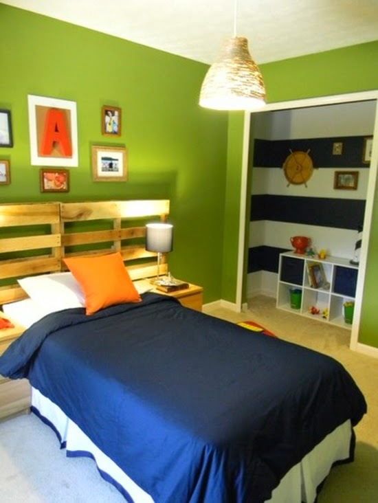 Habitaciones para adolescentes color verde - Ideas para decorar dormitorios