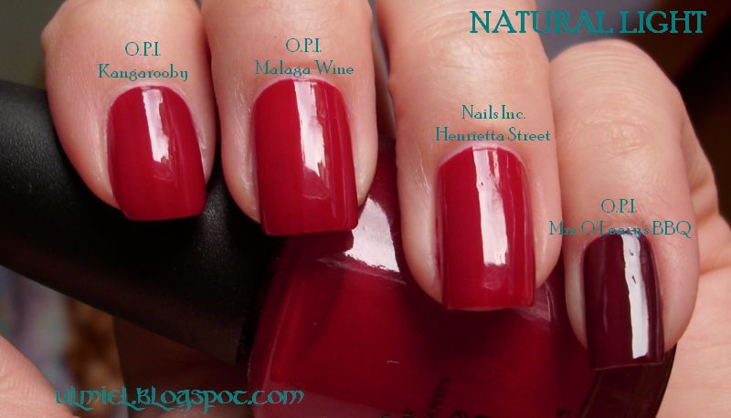 Did someone say nail polish?: Red comparison week - 5th day: blue ...