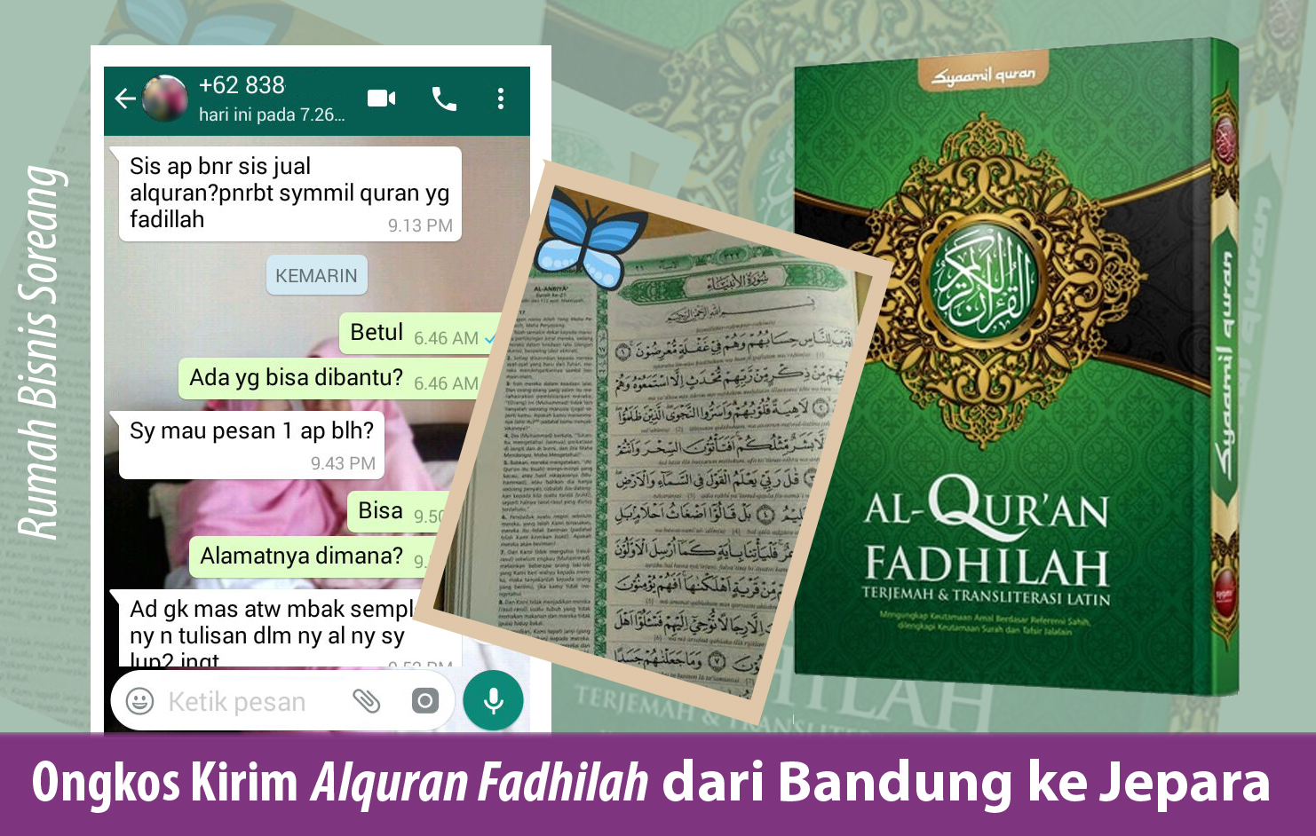 Ongkos Kirim Alquran Fadhilah dari Bandung ke Jepara 