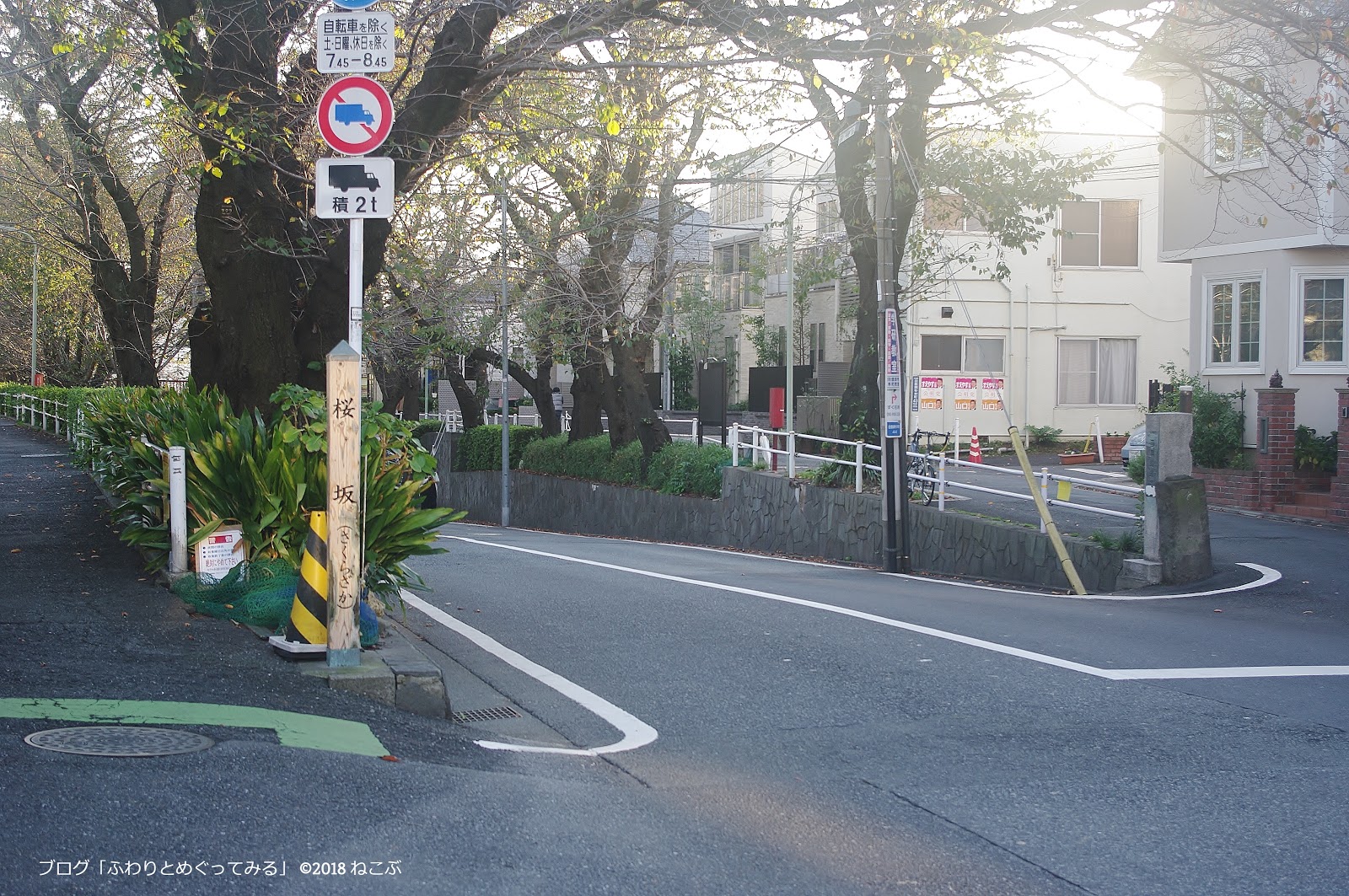 ふわりとめぐってみる あの有名な曲のモデル 桜坂 を観に行ったョ 東京都大田区