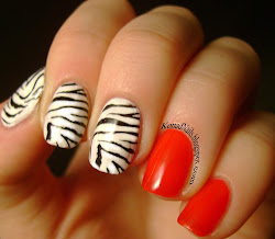 zebra nail konad konadnails addict