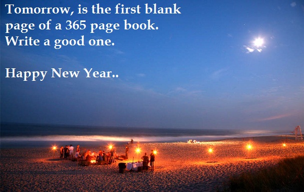 Happy New Year Images with Quotes on the Beach Happy New Year Images with Quotes on the Beach
