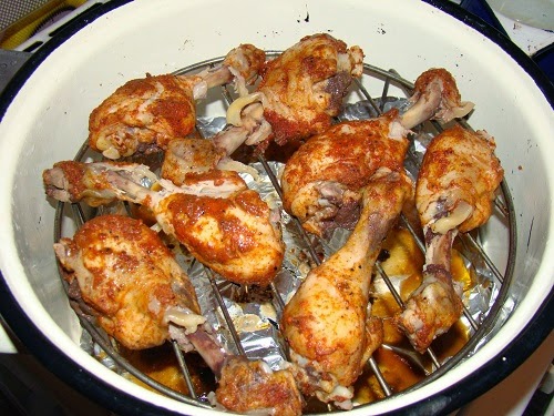 Pulpe de pui afumate in casa