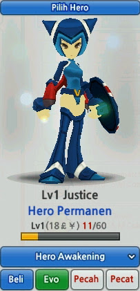 Justice Hero Evolution Lost Saga Indonesia