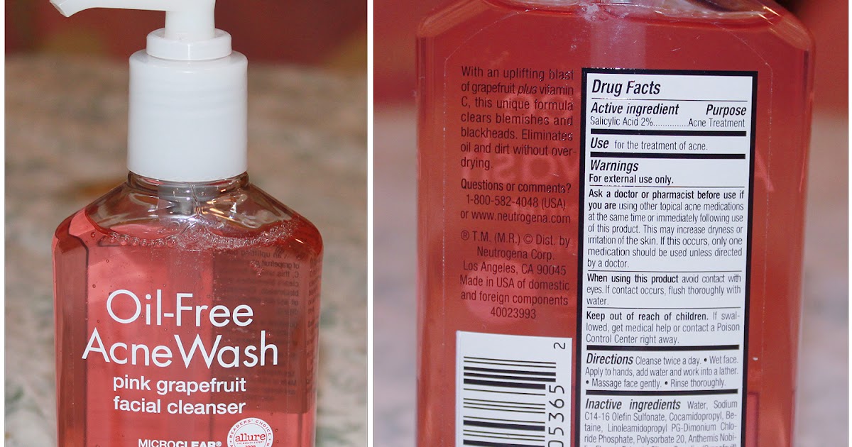 Review Neutrogena Oil Free Acne Wash Pink Grapefruit Facial Cleanser Lavenderlilac Dream