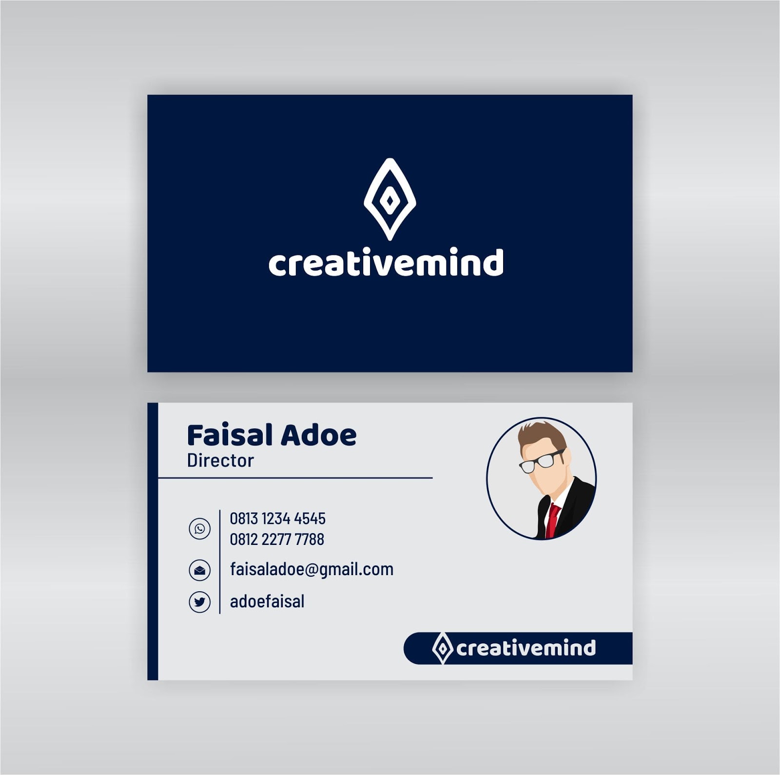 Free Download Name Card Simple Modern 2019 Free Download Name Card Simple Modern 2019