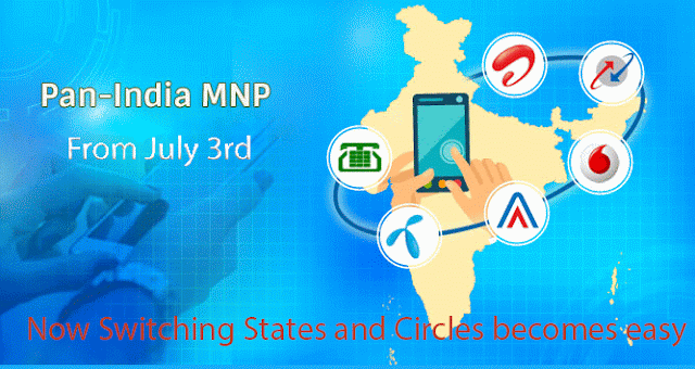 National Mobile number portability from 3rd July'15
