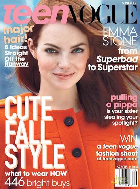 Emma Stone Covers Teen Vogue in Burberry - Coco's Tea Party