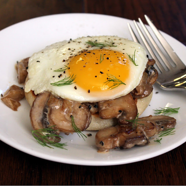 fennel mushroom english toast