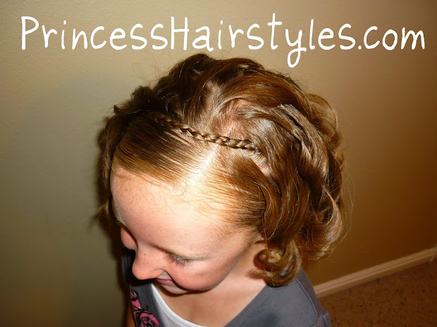braided headband - short hair