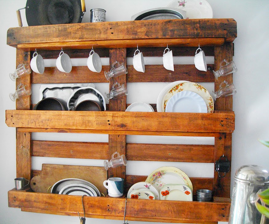 Mundo Manuela: Reciclando un palet - organizando la cocina