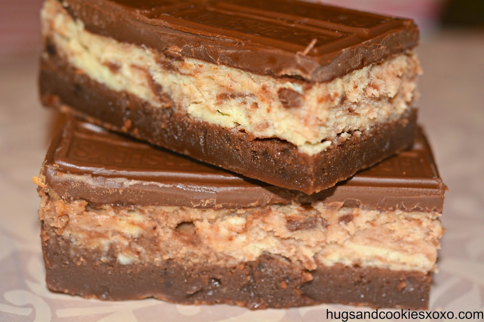HERSHEY MARBLED CHEESECAKE BROWNIE BARS!!! Hugs and Cookies XOXO