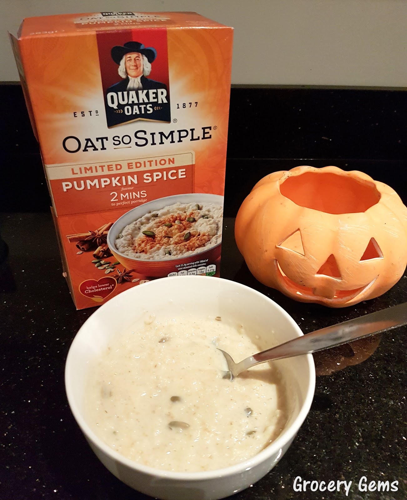 Grocery Gems Review New Quaker Oats Pumpkin Spice (UK)